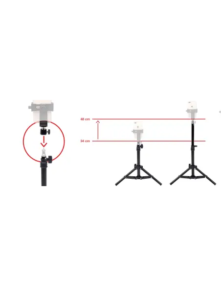 Lighting Stand 47cm with Accessories